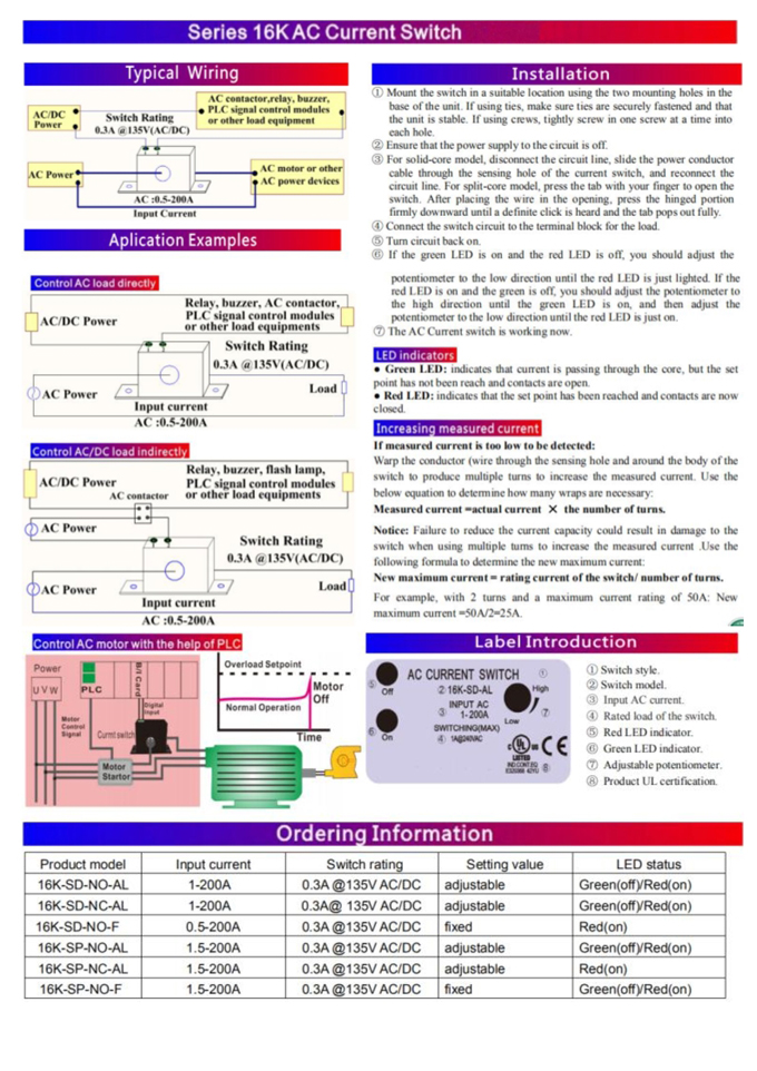 FCS0016K Current Switch 1 